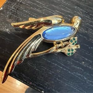 Blue Bird Vintage Brooch by Monet